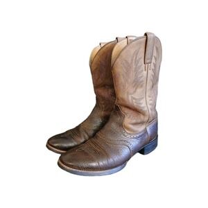 Ariat Sierra Saddle Work Boots Men's 12 D Brown ATS Equip‎ Slip/Oil Resist #1056